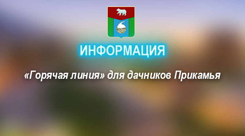 «Горячая линия» для дачников Прикамья